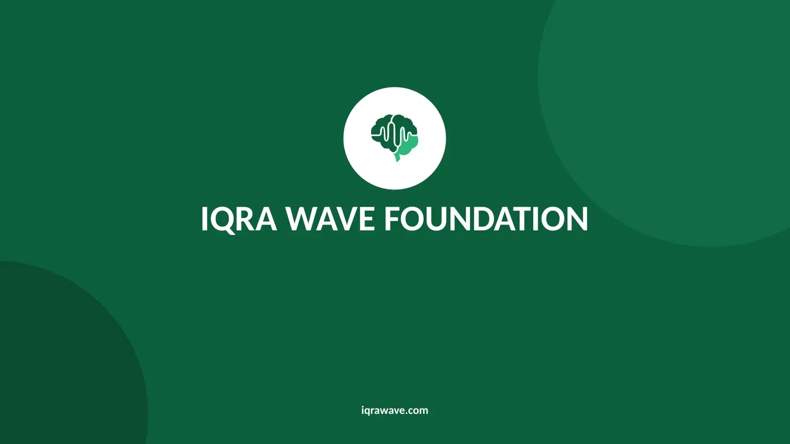Iqra Wave Foundation, slide 1 of 18